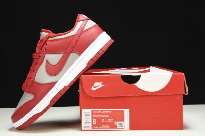 Nike Dunk LowRetro Medium Grey Varsity Red UNLV