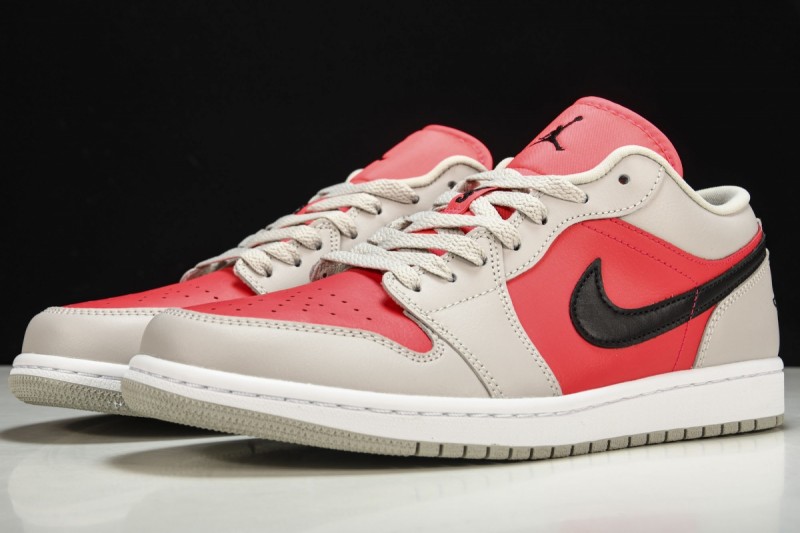 Jordan 1 Retro Low Light Iron Ore Siren Red