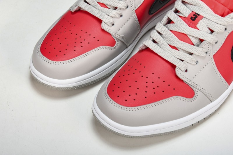 Jordan 1 Retro Low Light Iron Ore Siren Red