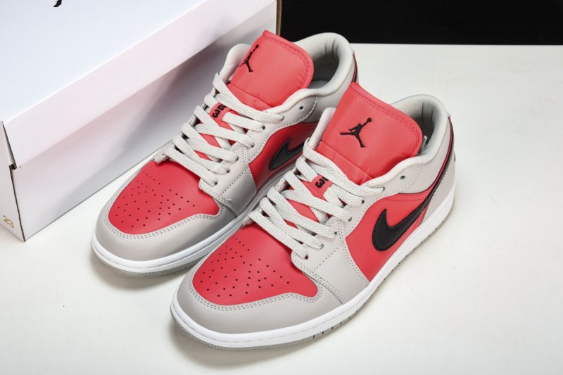 Jordan 1 Retro Low Light Iron Ore Siren Red