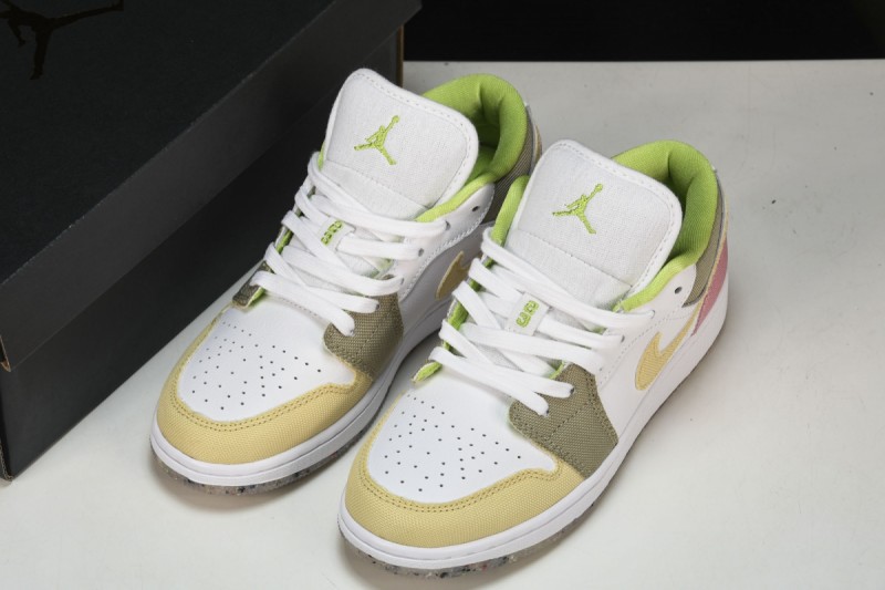 Jordan 1 Low Pastel Grind Vivid Green