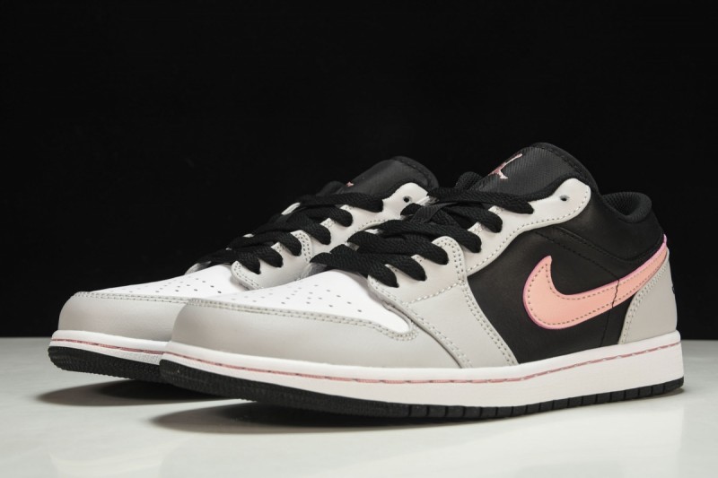 Jordan 1 Low Black Grey Pink