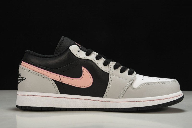 Jordan 1 Low Black Grey Pink