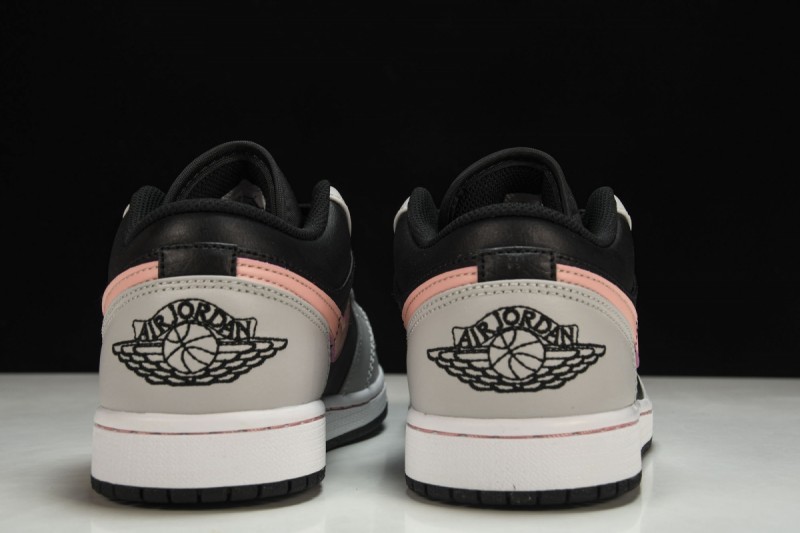 Jordan 1 Low Black Grey Pink