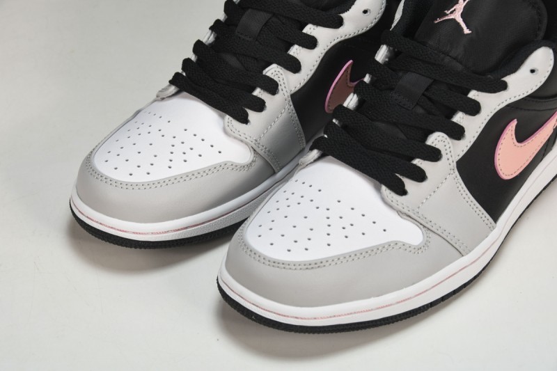 Jordan 1 Low Black Grey Pink