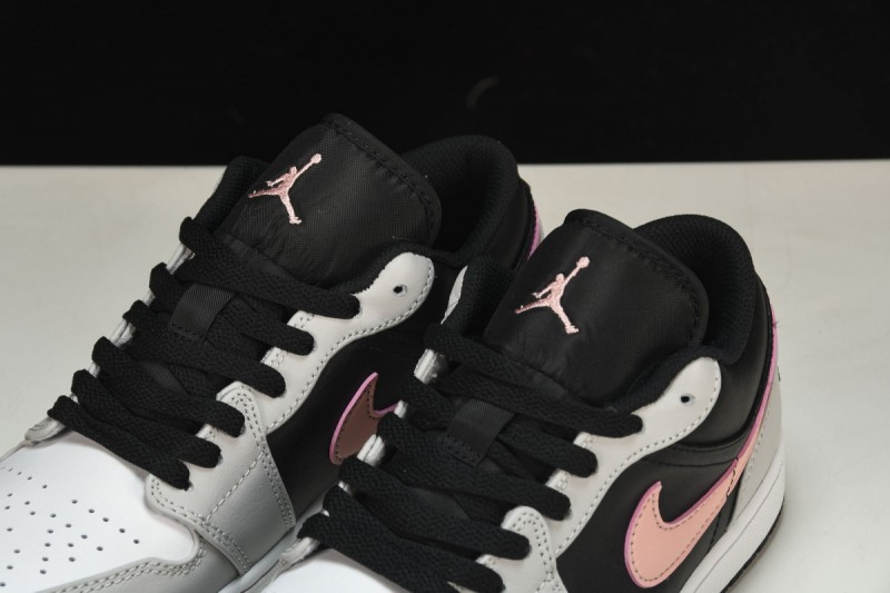 Jordan 1 Low Black Grey Pink