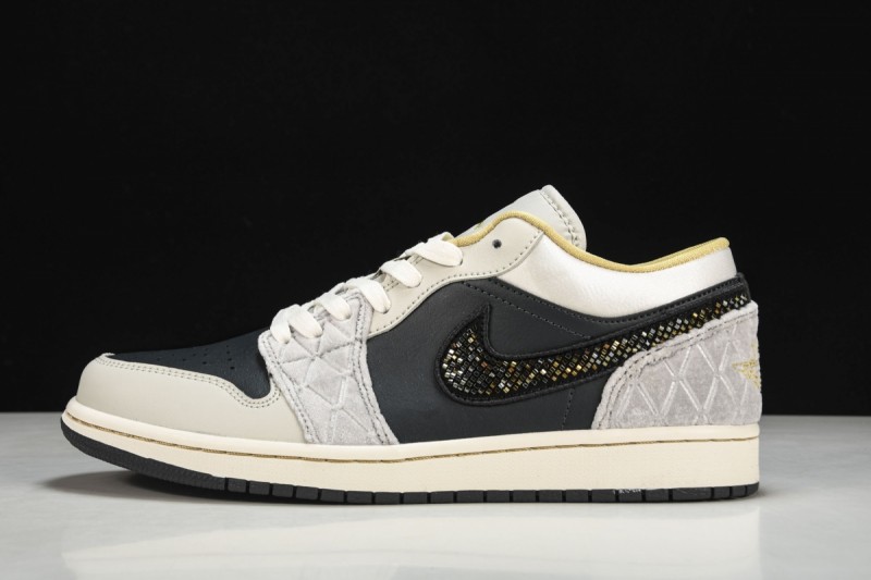 Jordan 1 Low Beaded Swoosh