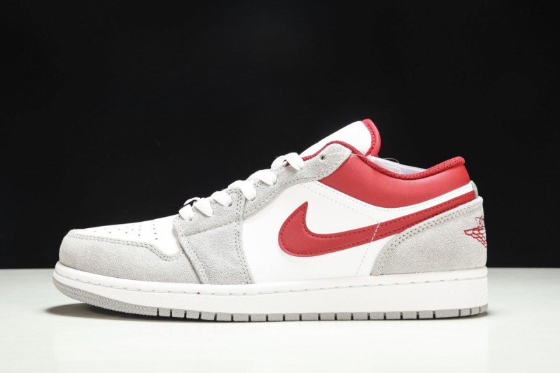 Jordan 1 Low SE Light Smoke Grey Gym Red