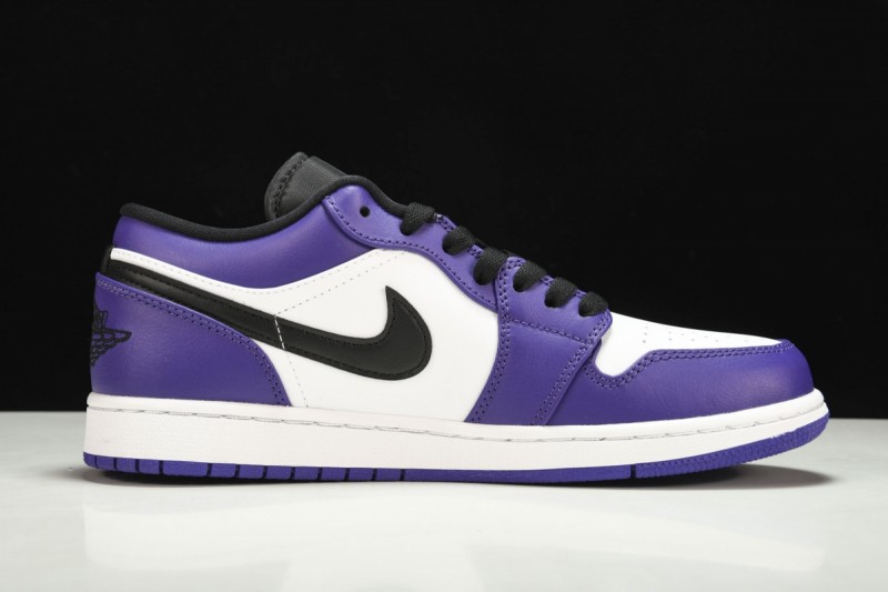 Jordan 1 Low Court Purple White