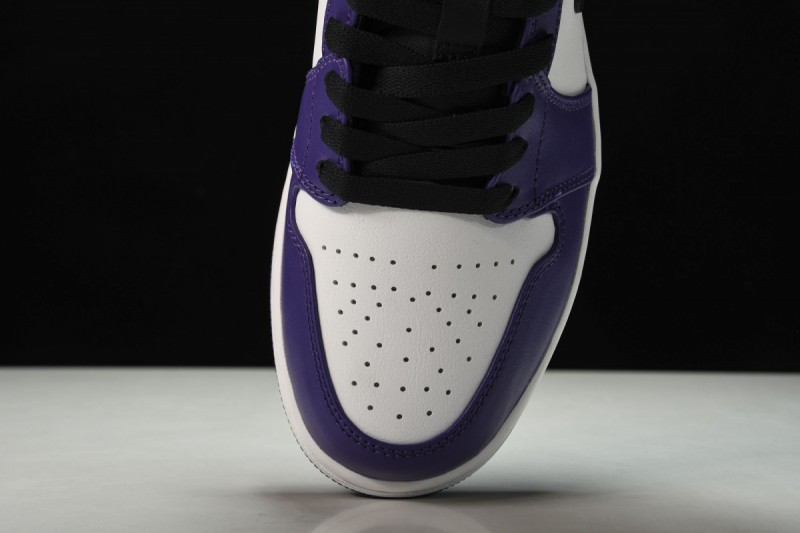 Jordan 1 Low Court Purple White