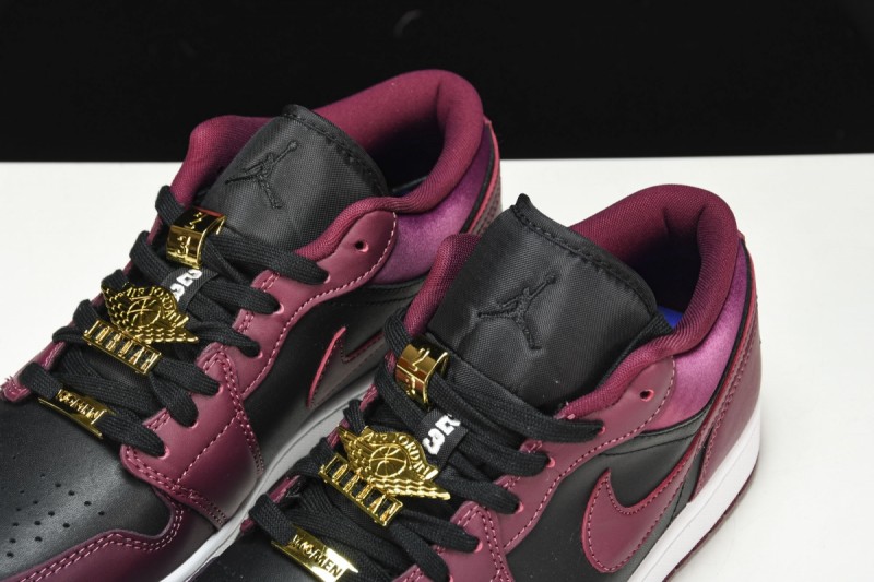 Jordan 1 Low Dark Beetroot Black