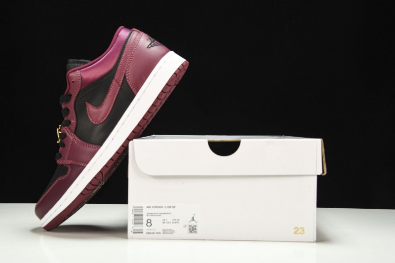 Jordan 1 Low Dark Beetroot Black