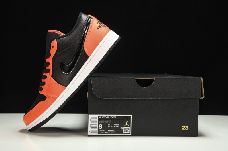 Jordan 1 Low SE Black Turf Orange