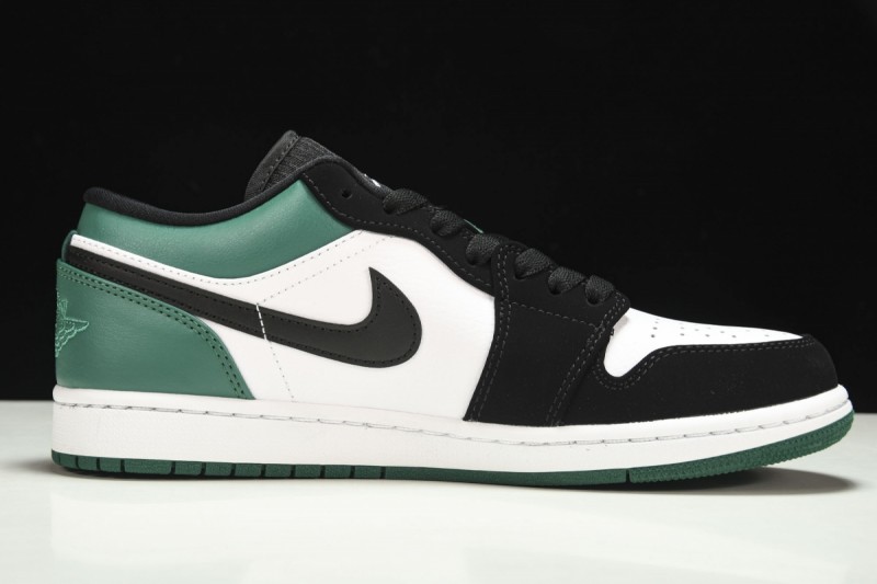 Jordan 1 Low White Black Mystic Green