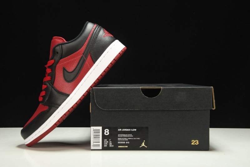 Jordan 1 Low Black Gym Red