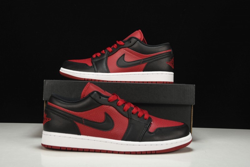 Jordan 1 Low Black Gym Red