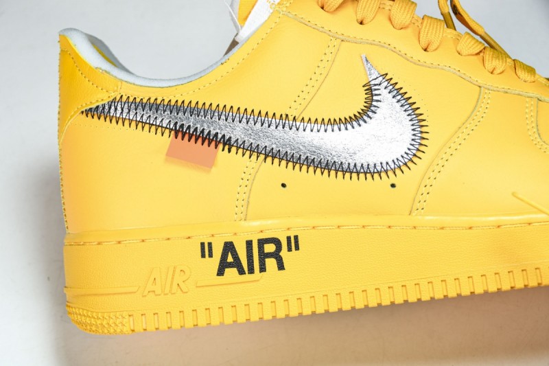 Nike Air Force 1 Low OFF-WHITE University Gold Metallic Silver