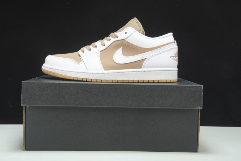 Jordan 1 Low Hemp White