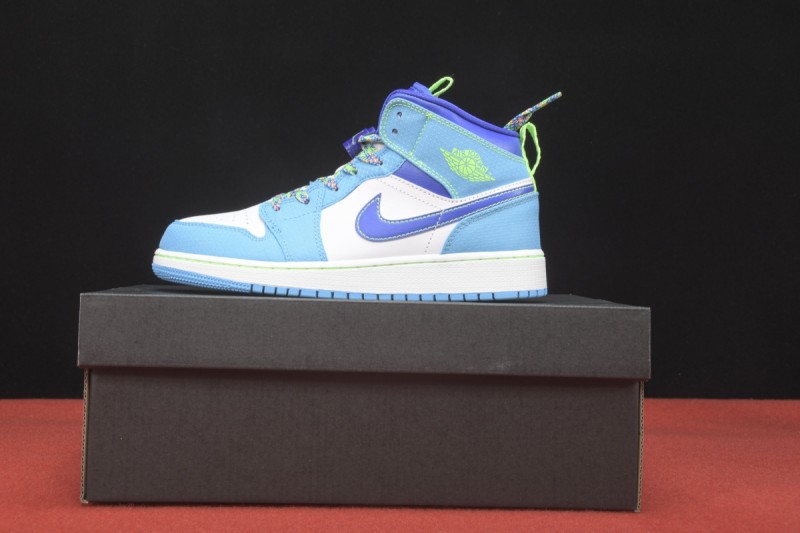 Jordan 1 Mid Sprite Blue