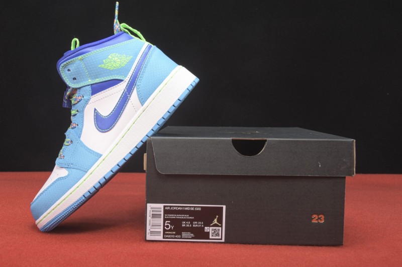 Jordan 1 Mid Sprite Blue