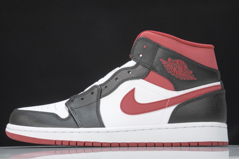 Jordan 1 Mid Gym Red Black White