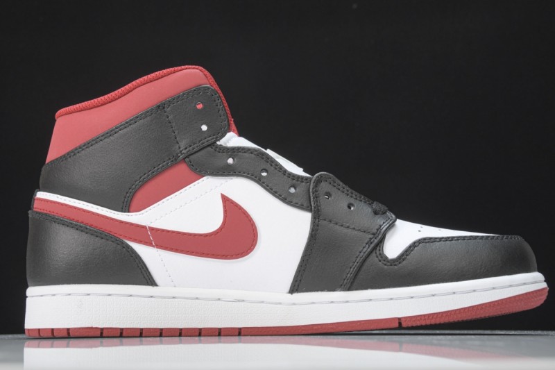 Jordan 1 Mid Gym Red Black White