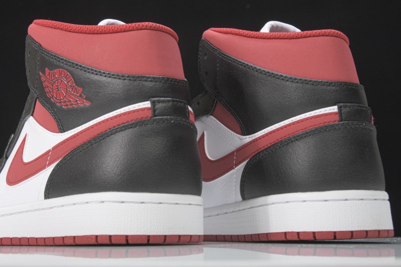 Jordan 1 Mid Gym Red Black White