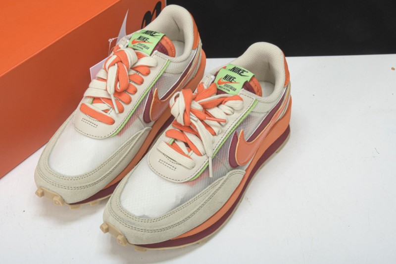 Nike LD Waffle sacai CLOT Net Orange Blaze