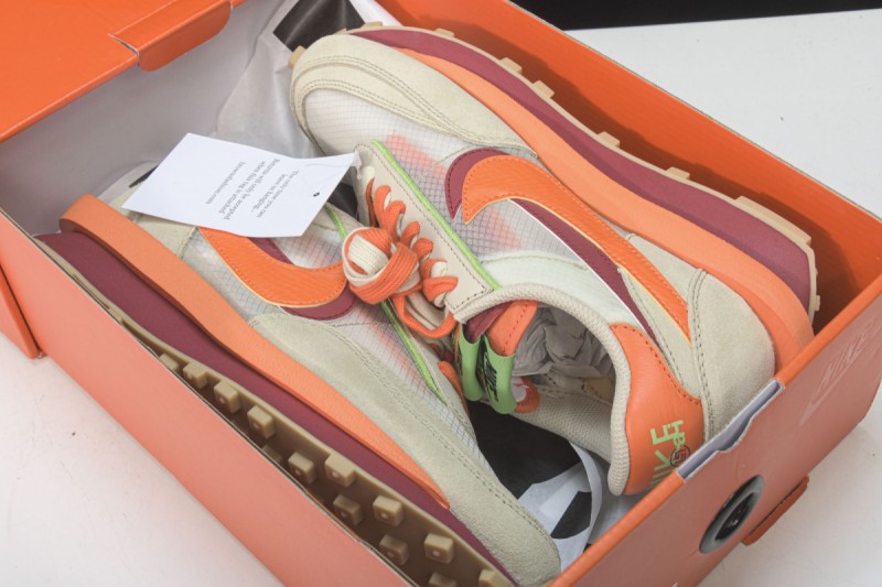 Nike LD Waffle sacai CLOT Net Orange Blaze