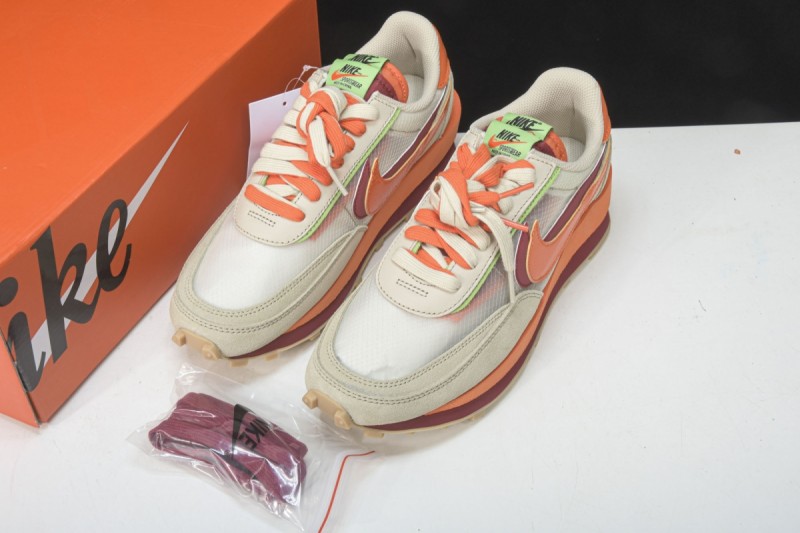 Nike LD Waffle sacai CLOT Net Orange Blaze