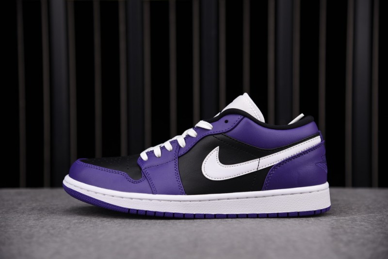 Jordan 1 Low Court Purple Black