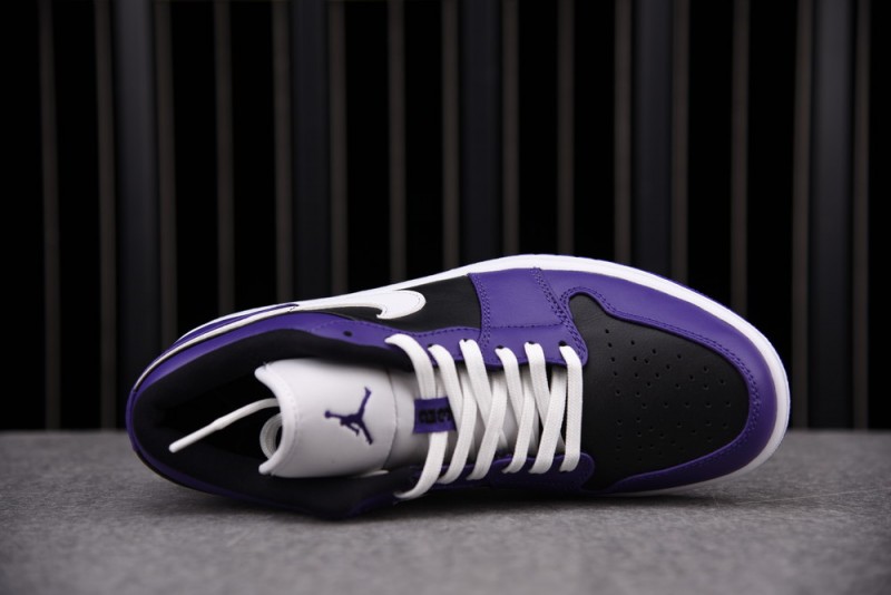 Jordan 1 Low Court Purple Black