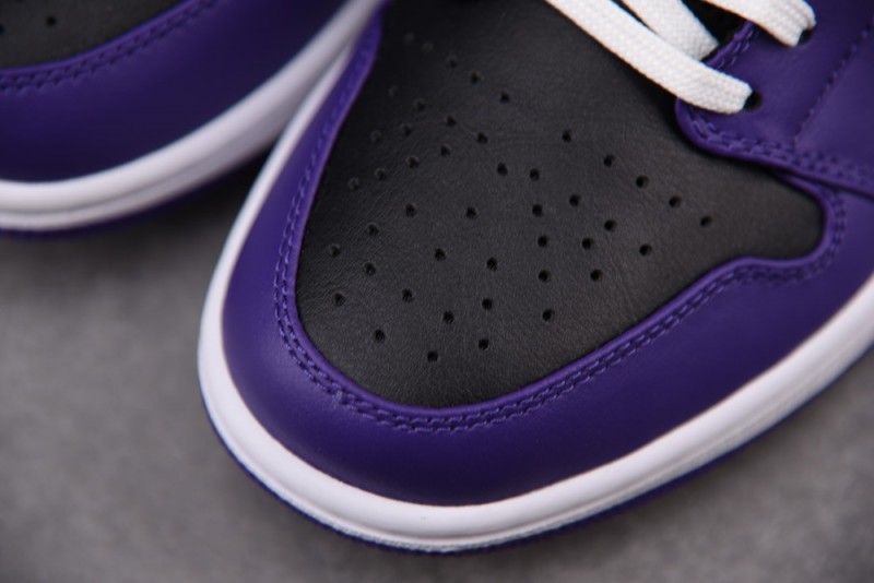 Jordan 1 Low Court Purple Black