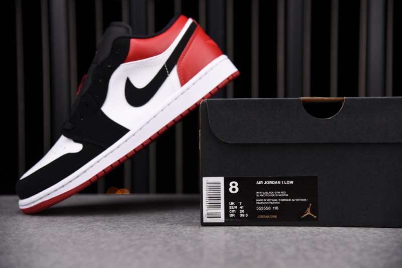 Jordan 1 Low Black Toe