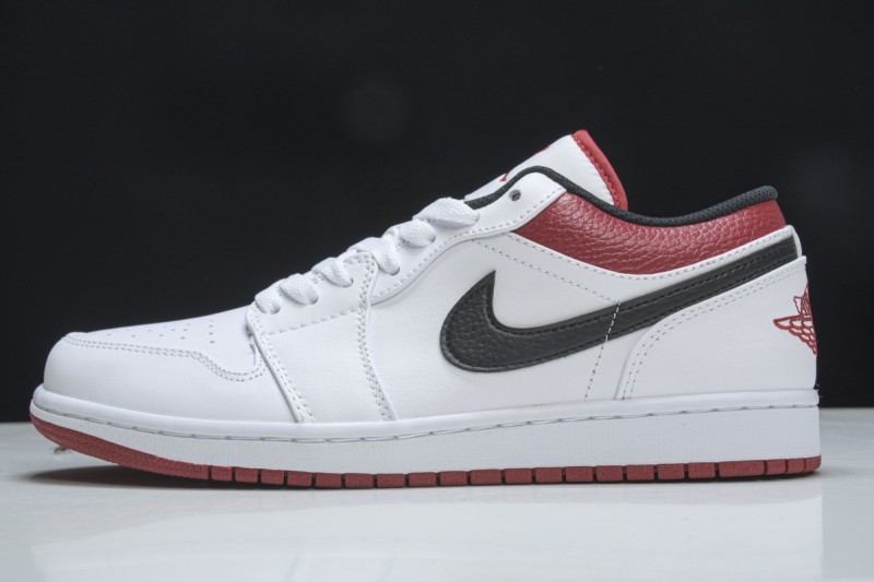 Jordan 1 Low White University Red Black