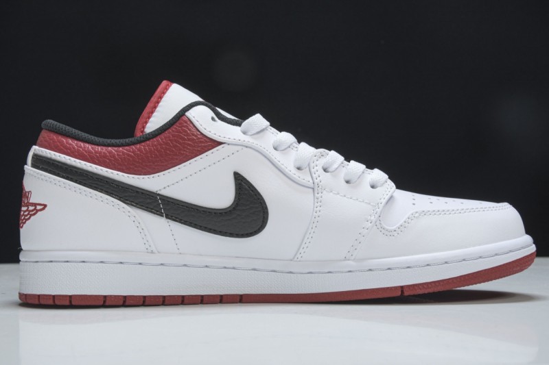 Jordan 1 Low White University Red Black