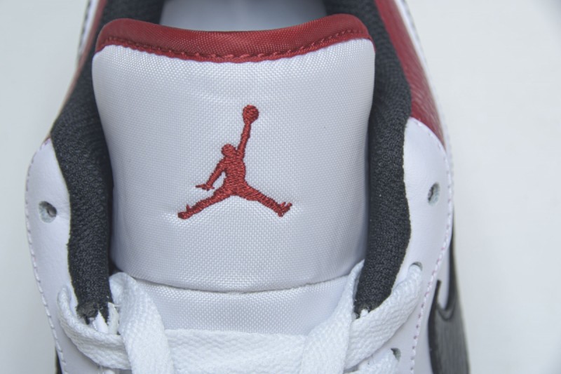 Jordan 1 Low White University Red Black