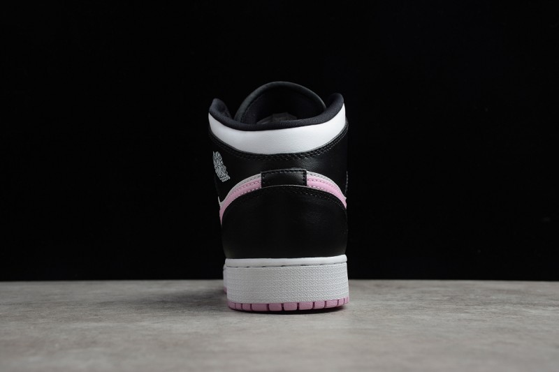 Jordan 1 Mid White Black Light Arctic Pink