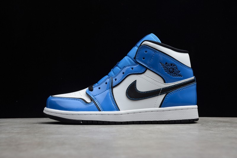 Jordan 1 Mid Signal Blue