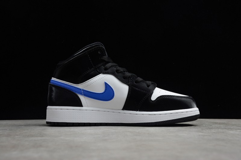 Jordan 1 Mid Black Racer Blue White