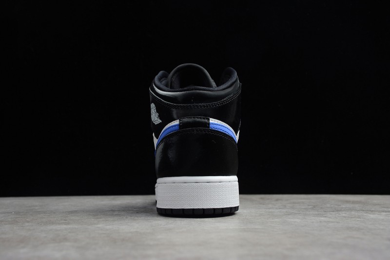 Jordan 1 Mid Black Racer Blue White