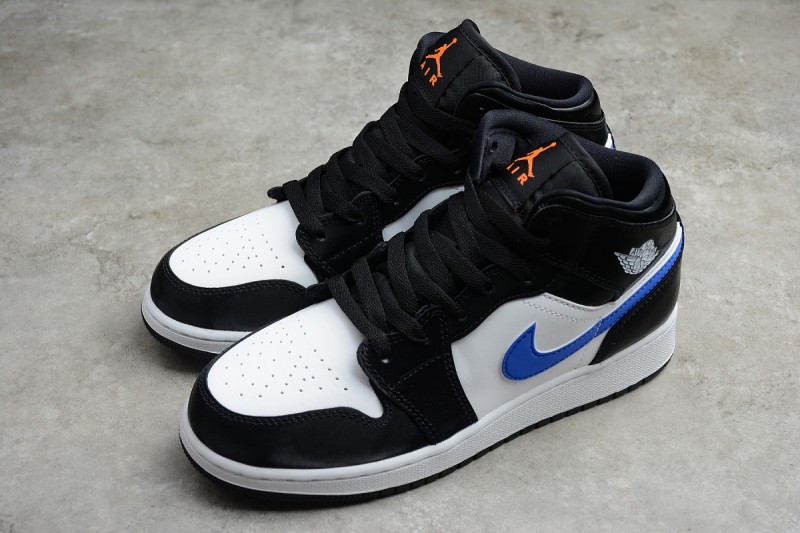 Jordan 1 Mid Black Racer Blue White