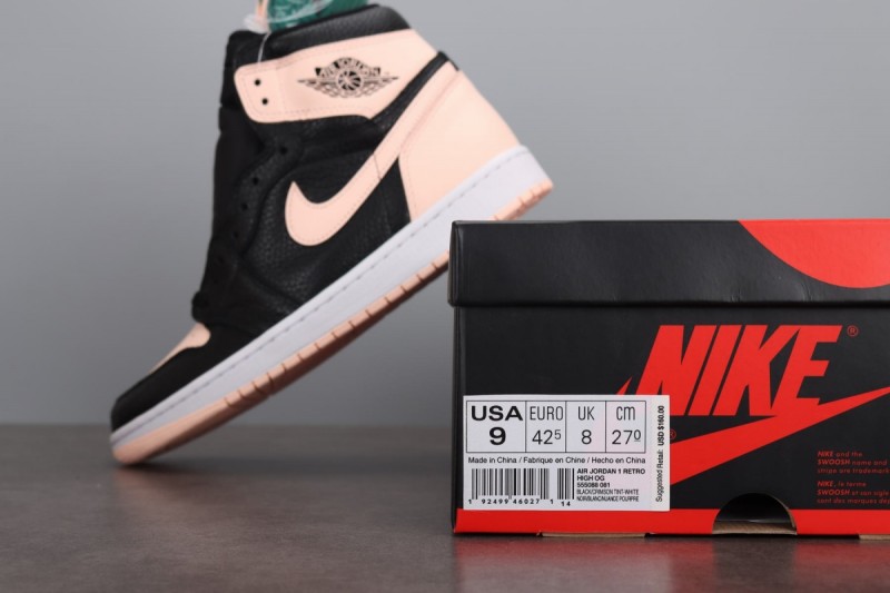 Jordan 1 Retro High Black Crimson Tint