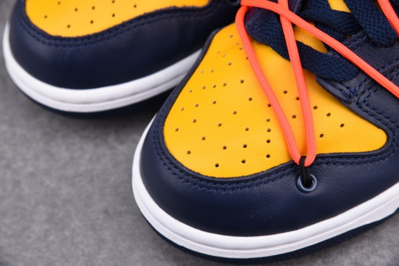 Nike Dunk Low Off-White University Gold Midnight Navy