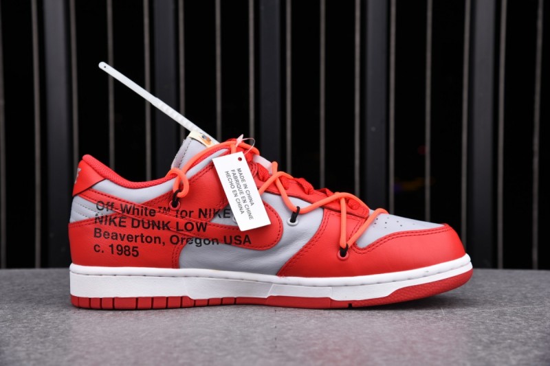 Nike Dunk Low Off-White University Red