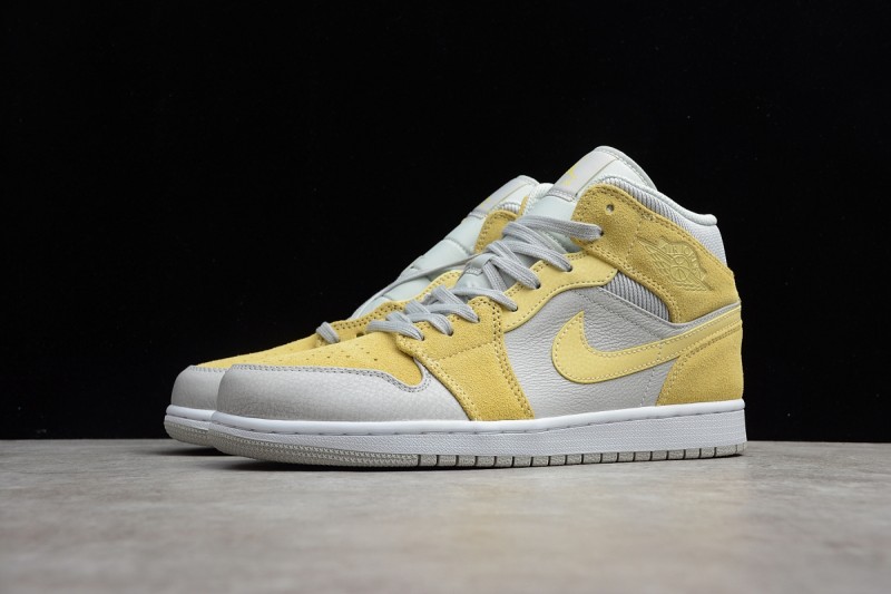 Jordan 1 Mid Mixed Textures Yellow