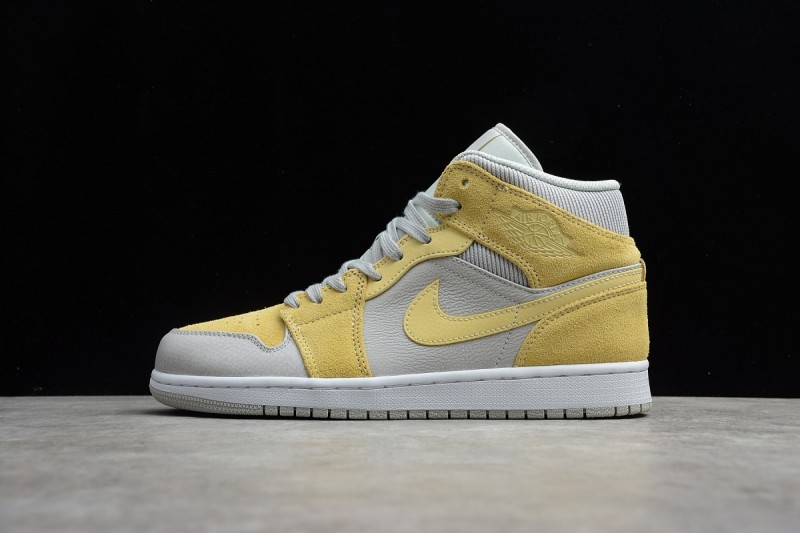 Jordan 1 Mid Mixed Textures Yellow