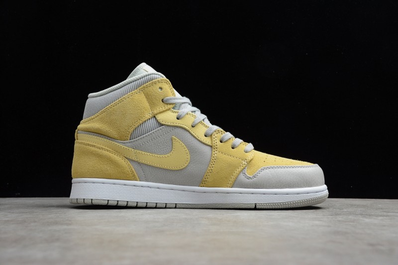 Jordan 1 Mid Mixed Textures Yellow