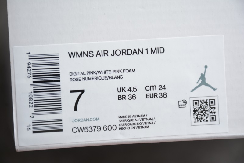 Jordan 1 Mid Digital Pink