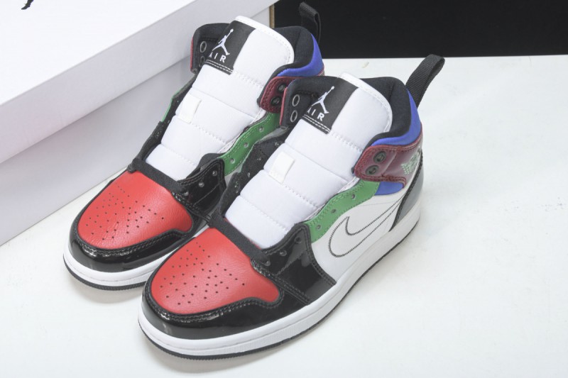 Jordan 1 Mid SE Black White Multi-Color